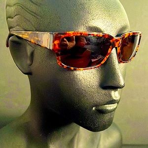 Paul Smith Oliver Peoples Glossy Brown Blue Tortoise PS-396 Sunglasses Shades